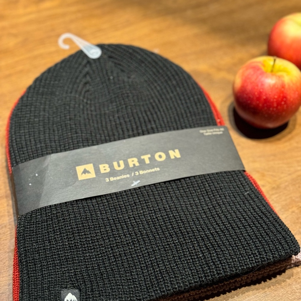 Burton Recycled DND Beanie (3 Pack) - True Black / Sun Dried Tomato / Elderberry - Picture 5 of 9